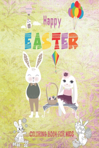 Happy Easter Coloring Book For Kids