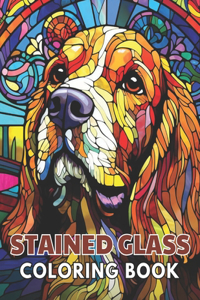 Stained Glass Dog Coloring Book