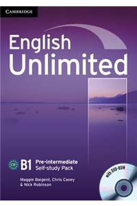 English Unlimited Pre-intermediate Self-study Pack (Workbook with DVD-ROM)