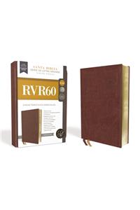 Rvr60, Santa Biblia, Serie 50, Letra Grande, Tamaño Manual, Leathersoft, Café, Comfort Print