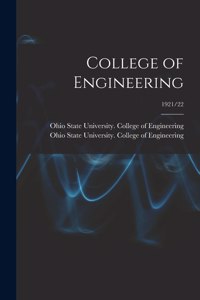 College of Engineering; 1921/22