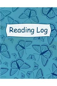 Reading Log: Butterfly Reading Log for Children - Your Kids Can Keep Track of All the Books They Read This Summer in This Adorable Animal Book Log - 8x10 with 12