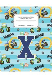 Primary Composition Notebook Grades K-2 Story Journal X