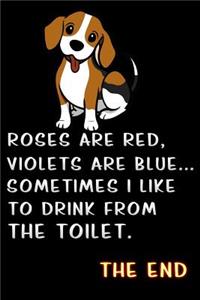 roses are red violets are blue sometimes i like to drink from the toilet