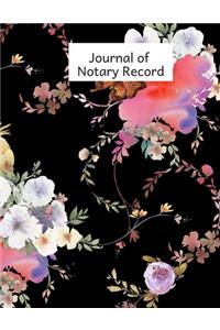 Journal of Notary Record