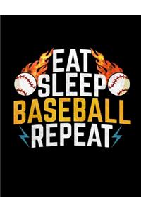 Eat Sleep Baseball Repeat