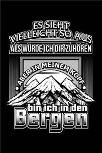 Im Kopf in Den Bergen: Notizbuch / Notizheft Für Wandern Berg-Wandern Bergsteigen Klettern Outdoor Trekking Camping A5 (6x9in) Liniert Mit Linien