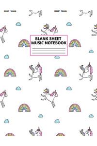 Blank Sheet Music Notebook