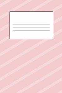 Pink Stripes 8.5 x 11 150 Pages Journal Notebook