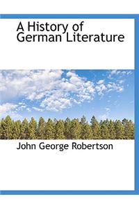 A History of German Literature