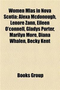 Women Mlas in Nova Scotia