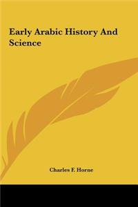 Early Arabic History And Science