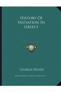 History Of Initiation In Greece