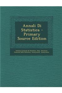 Annali Di Statistica