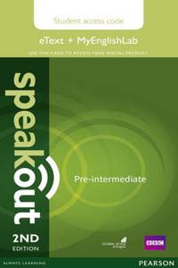 Speakout Pre-Intermediate 2nd Edition eText & MyEnglishLab Access Card
