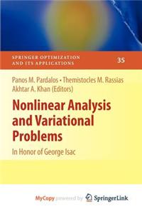 Nonlinear Analysis and Variational Problems