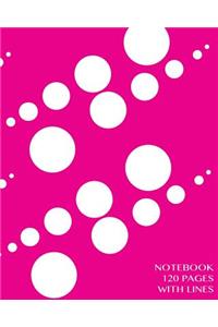 Notebook 120 pages with lines