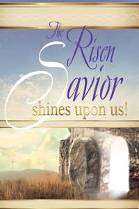 Risen Savior Sunrise Easter Bulletin Large (Pkg of 50)