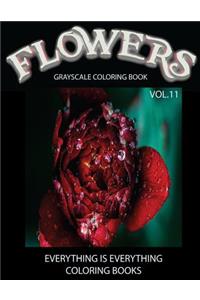 Flowers, The Grayscale Coloring Book Vol.11