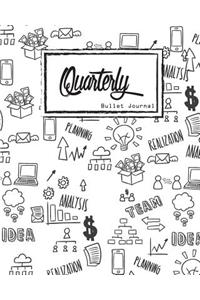 Bullet Journal: Dot Grid, Quarterly Guided, Hand Drawing Idea Planing, Notebook, 8