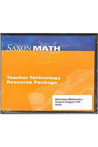 Saxon Math Course 3: Teacher Technology Pack Grade 8