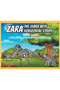 Zara the Zebra with Horizontal stripes