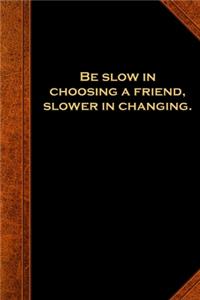 2020 Daily Planner Ben Franklin Quote Choosing Friend Vintage Style 388 Pages