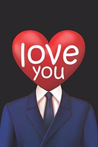 I love you Valentine Day gift notebook journal