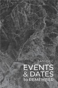 JAN-DEC Events & Dates to Remember