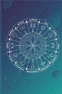 zodiac signs notebook 2020