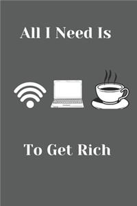 All I Need Is Wifi, Laptop And Coffee To Get Rich