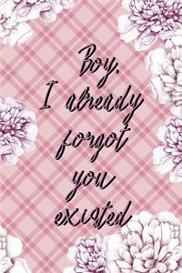 Boy, I Already Forgot You Existed