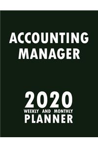 Accounting Manager 2020 Weekly and Monthly Planner