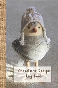Christmas recipe log book
