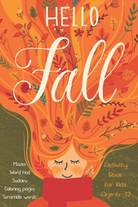 Hello Fall Activity Book For Kids