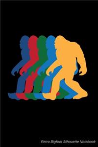 Retro Bigfoot Silhouette Notebook