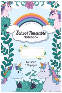 School Timetable Notebook