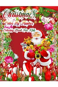 Christmas Color By Number Coloring Book For Kids