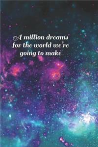 A million dreams for the world we're going to make