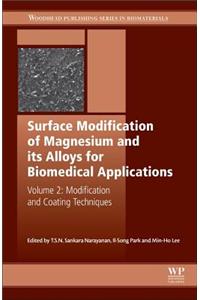 Surface Modification of Magnesium and Its Alloys for Biomedical Applications