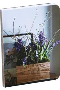 Country Flowers Paperback Exposed-binding Mini Notebook