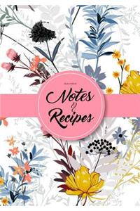 Blank Cookbook Notes & Recipes
