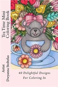 Tea Time Mini Coloring Book