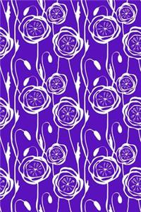 Journal Notebook Scribbly Flowers Pattern 6