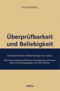 Uberprufbarkeit Und Beliebigkeit