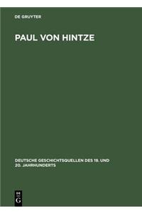 Paul Von Hintze