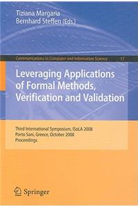 Leveraging Applications of Formal Methods, Verification and Validation