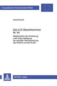 Das Ilo-Uebereinkommen Nr. 94