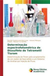 Determinação espectrofotométrica de Dissulfeto de Tetrametil Tiuram