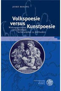 Volkspoesie Versus Kunstpoesie